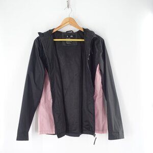 Hooded Full Zip Water Resistant Lined Jacket Size Large Yellowstone Park